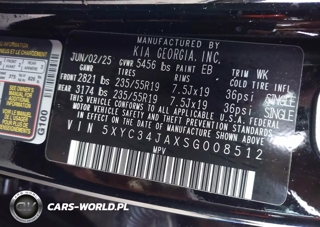 2025 Kia Ev6 Light Long Range Rwd VIN:5XYC34JAXSG008512 - 9