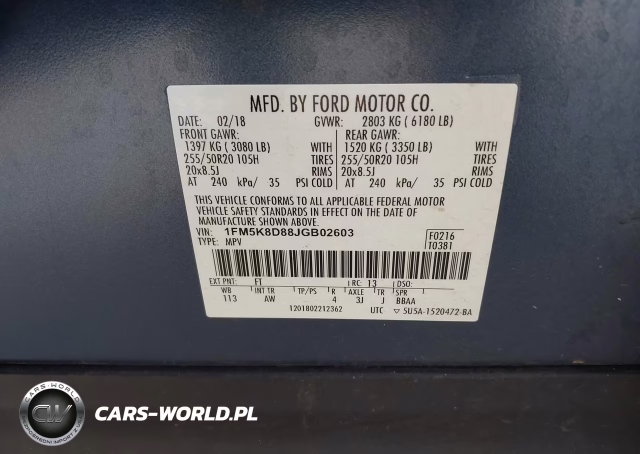 2018 Ford Explorer Xlt VIN:1FM5K8D88JGB02603 - 9