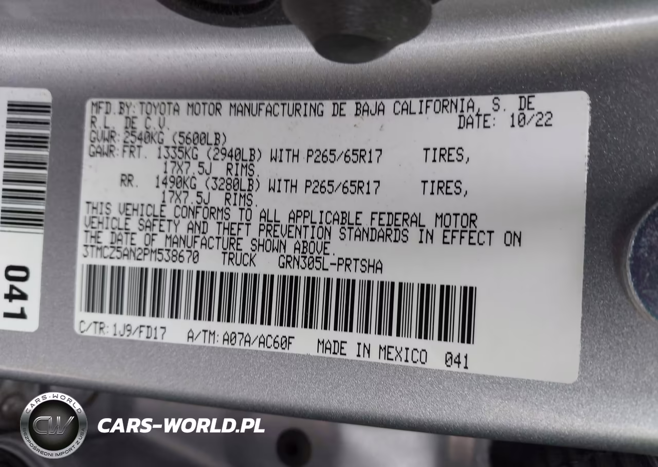 2023 Toyota Tacoma Trd Sport VIN:3TMCZ5AN2PM538670 - 9
