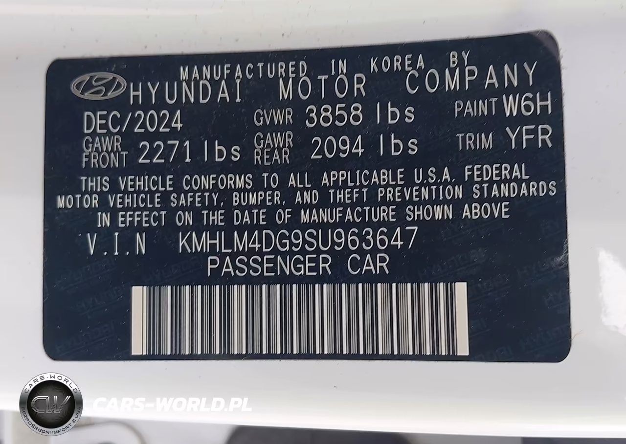 2025 Hyundai Elantra Sel Sport VIN:KMHLM4DG9SU963647 - 9