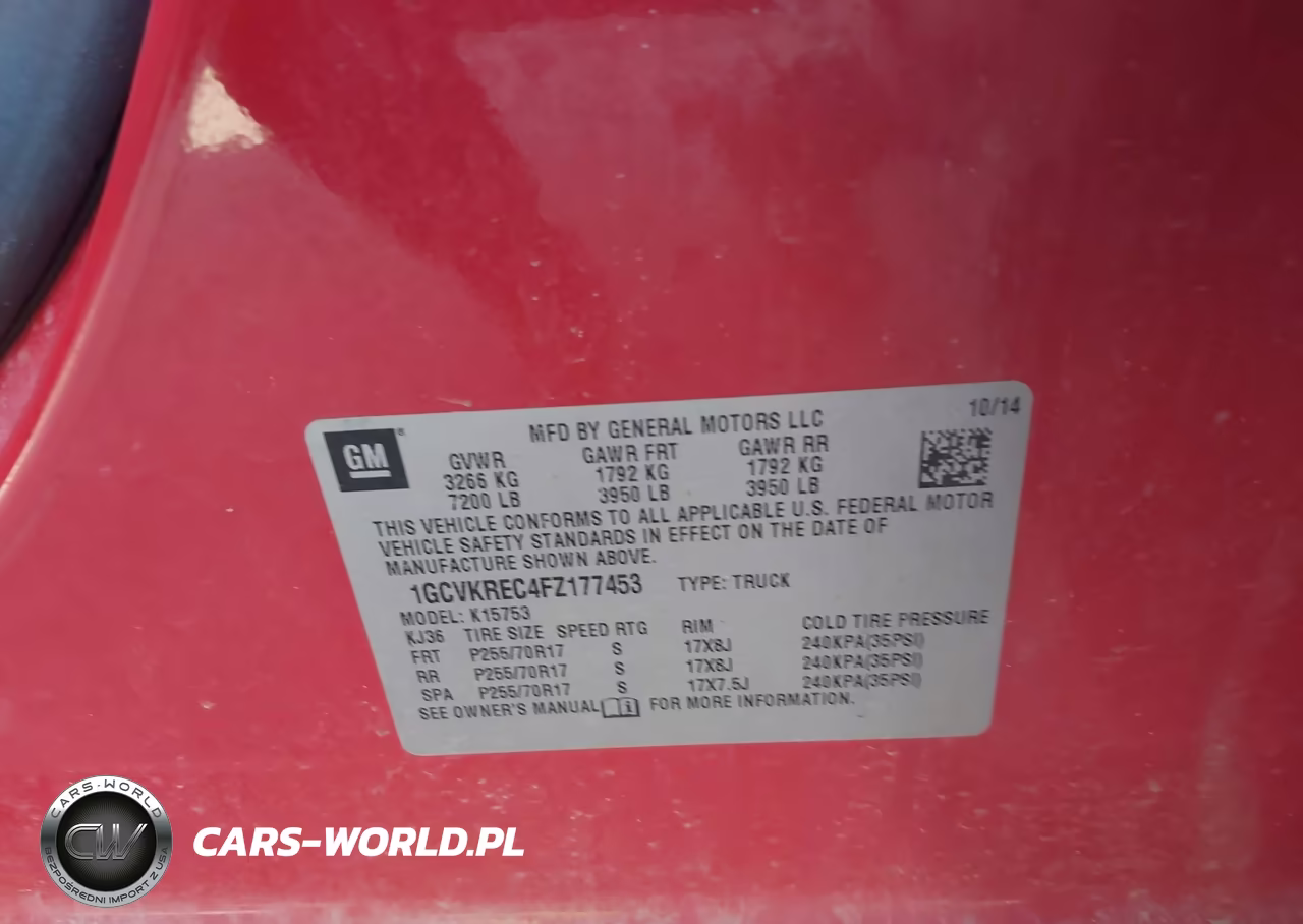 2015 Chevrolet Silverado 1500 1Lt VIN:1GCVKREC4FZ177453 - 9