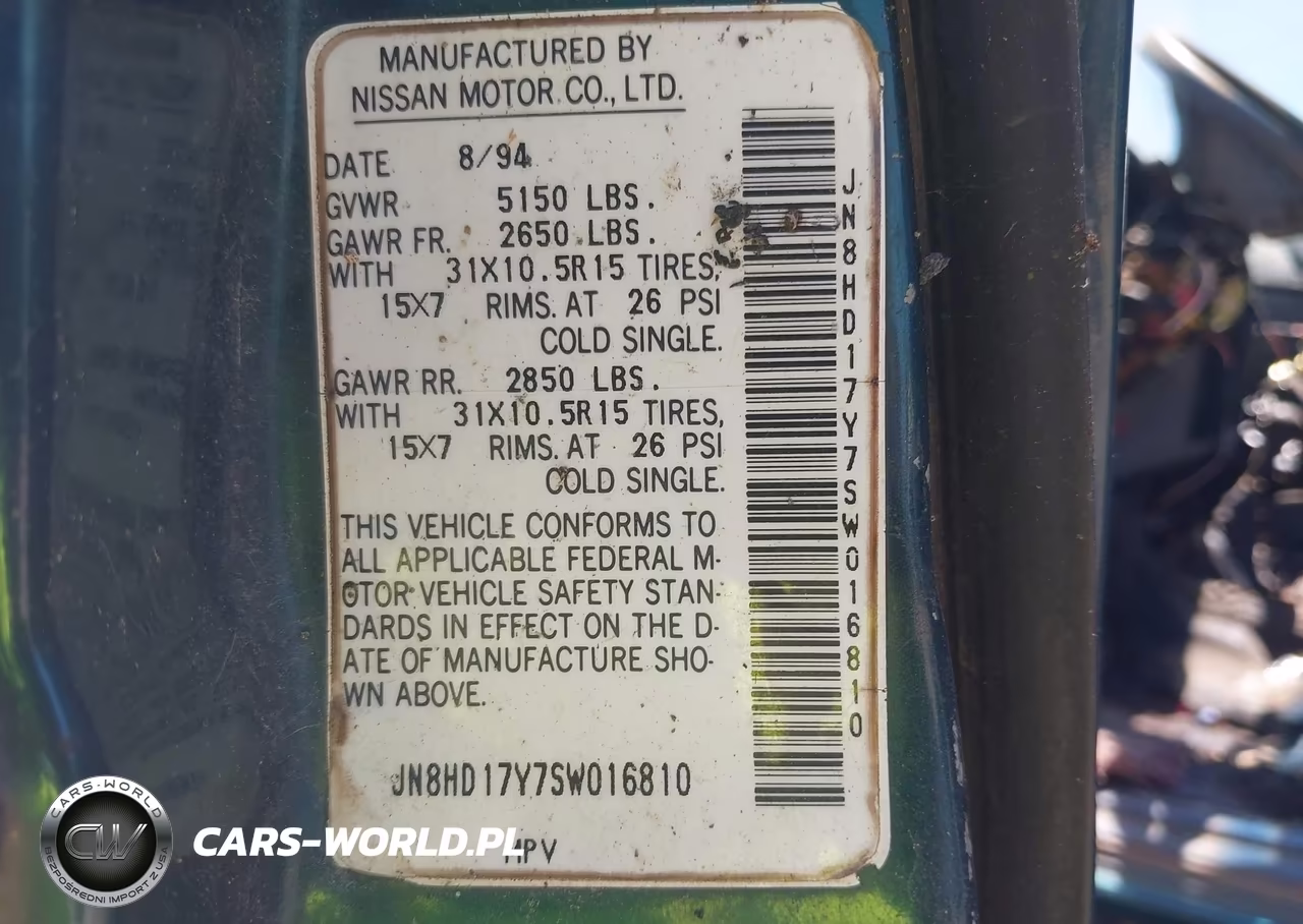 1995 Nissan Pathfinder Le-Se-Xe VIN:JN8HD17Y7SW016810 - 9