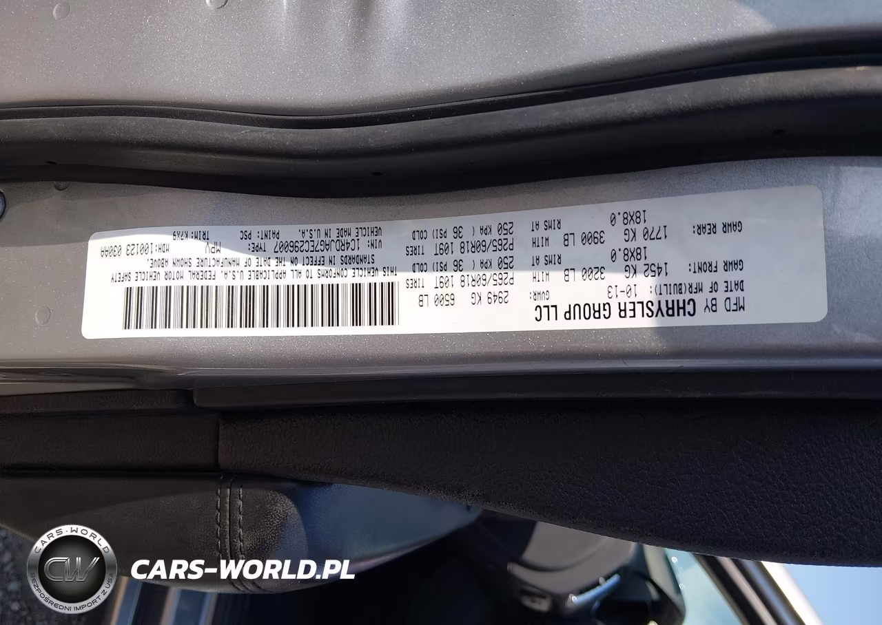 2014 Dodge Durango Sxt VIN:1C4RDJAG7EC296007 - 9