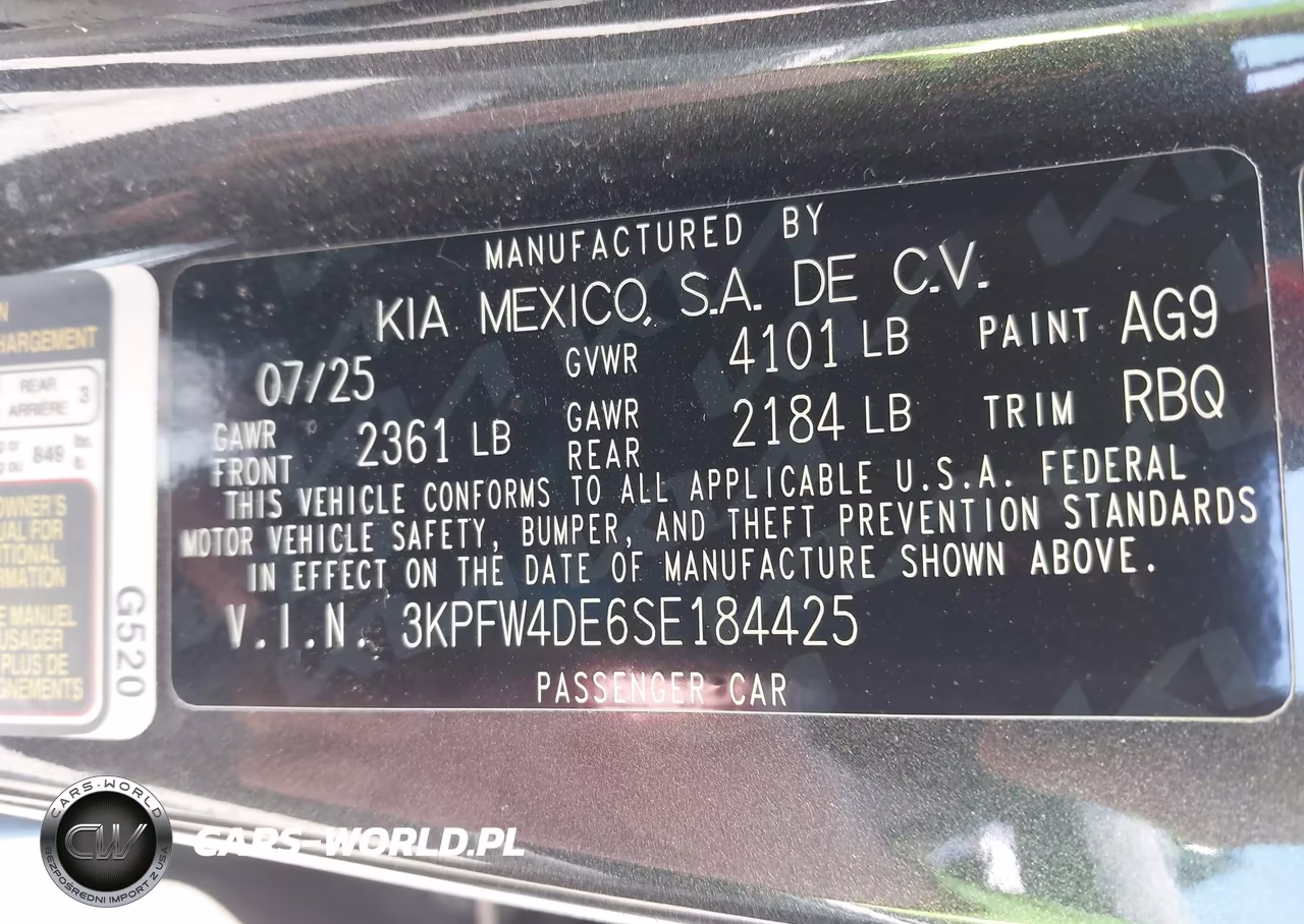 2025 Kia K4 Gt-Line VIN:3KPFW4DE6SE184425 - 9