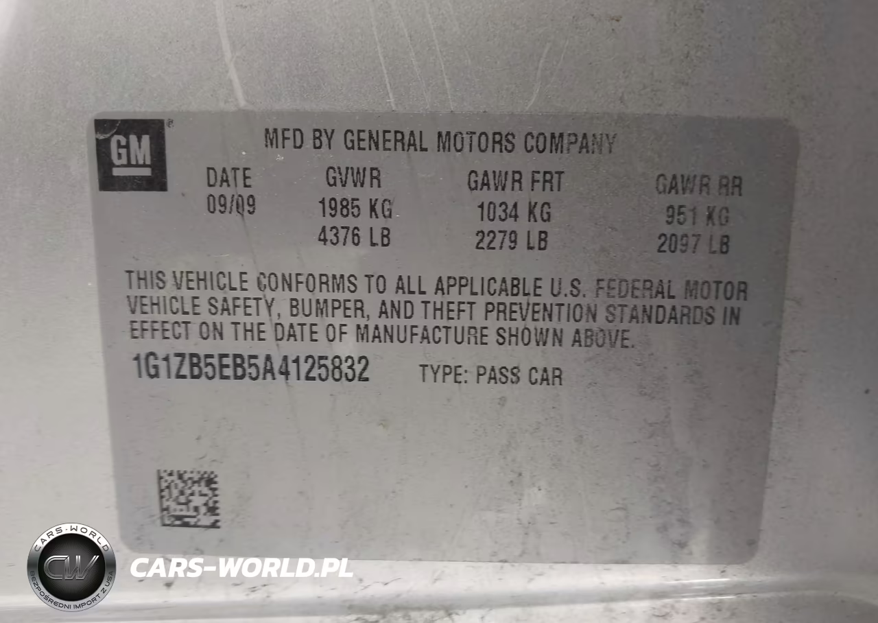2010 Chevrolet Malibu Ls VIN:1G1ZB5EB5A4125832 - 9