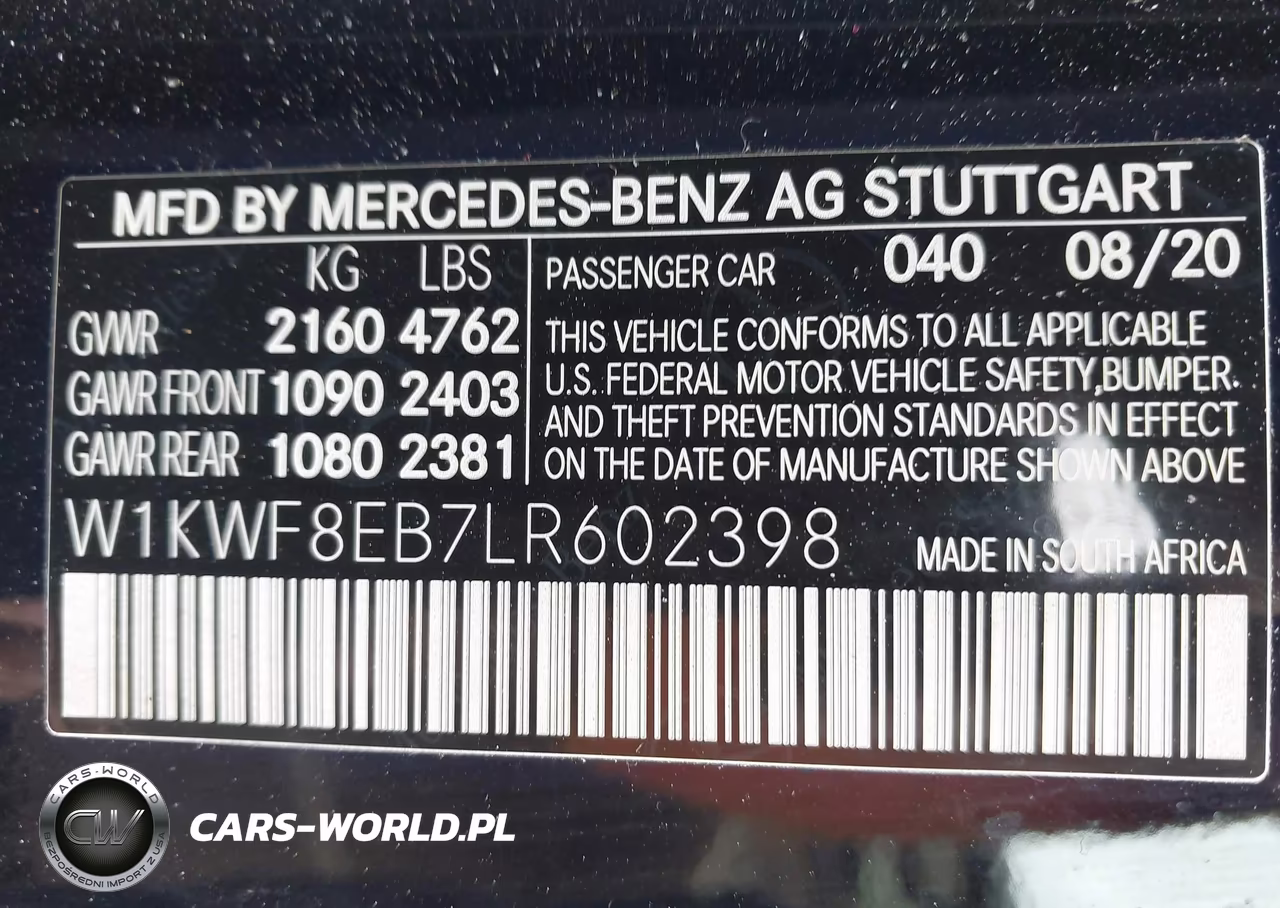2020 Mercedes-Benz C 300 4Matic VIN:W1KWF8EB7LR602398 - 9