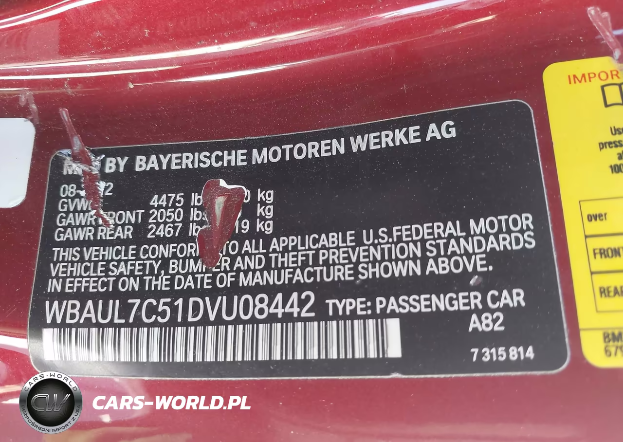 2013 BMW 128I VIN:WBAUL7C51DVU08442 - 9