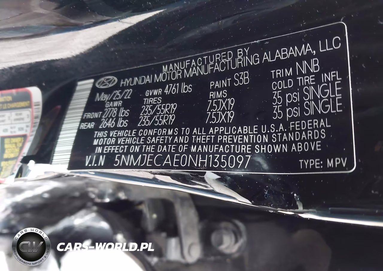 2022 Hyundai Tucson Limited VIN:5NMJECAE0NH135097 - 9
