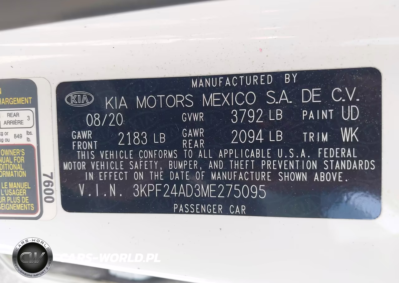 2021 Kia Forte Fe VIN:3KPF24AD3ME275095 - 9