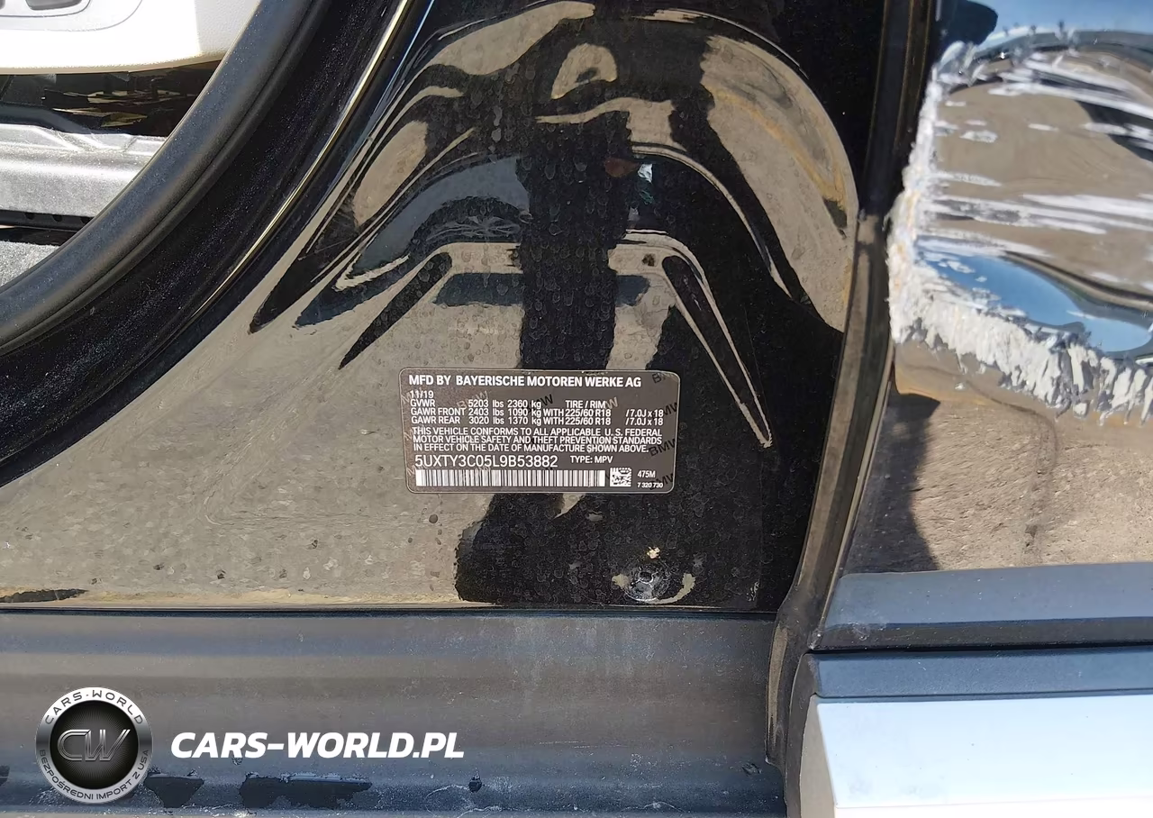 2020 BMW X3 Sdrive30I VIN:5UXTY3C05L9B53882 - 9