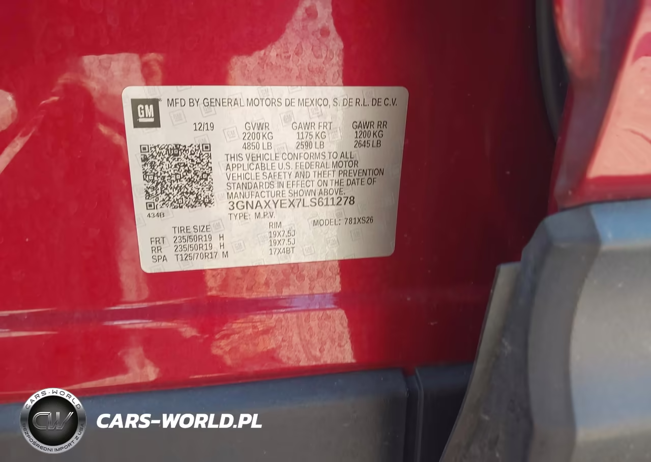 2020 Chevrolet Equinox Awd Premier 2.0L Turbo VIN:3GNAXYEX7LS611278 - 9