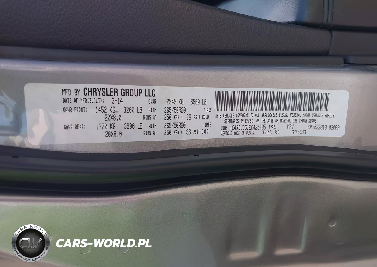 2014 Dodge Durango Limited VIN:1C4RDJDG1EC425435 - 9