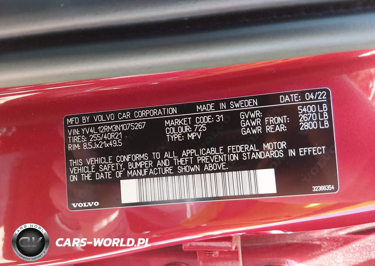 2022 Volvo Xc60 B5 R-Design VIN:YV4L12RM3N1075267 - 9