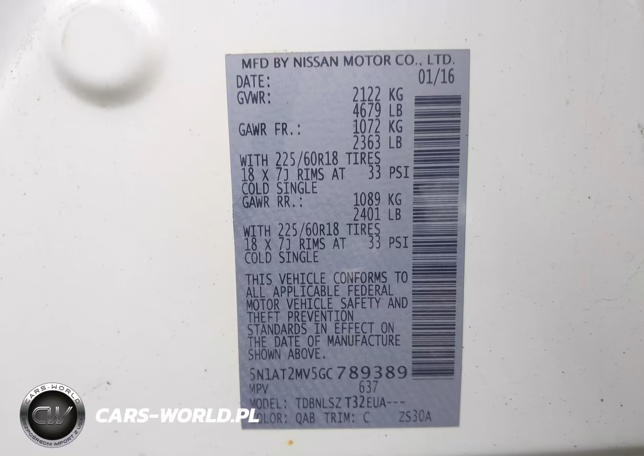 2016 Nissan Rogue Sl VIN:5N1AT2MV5GC789389 - 9