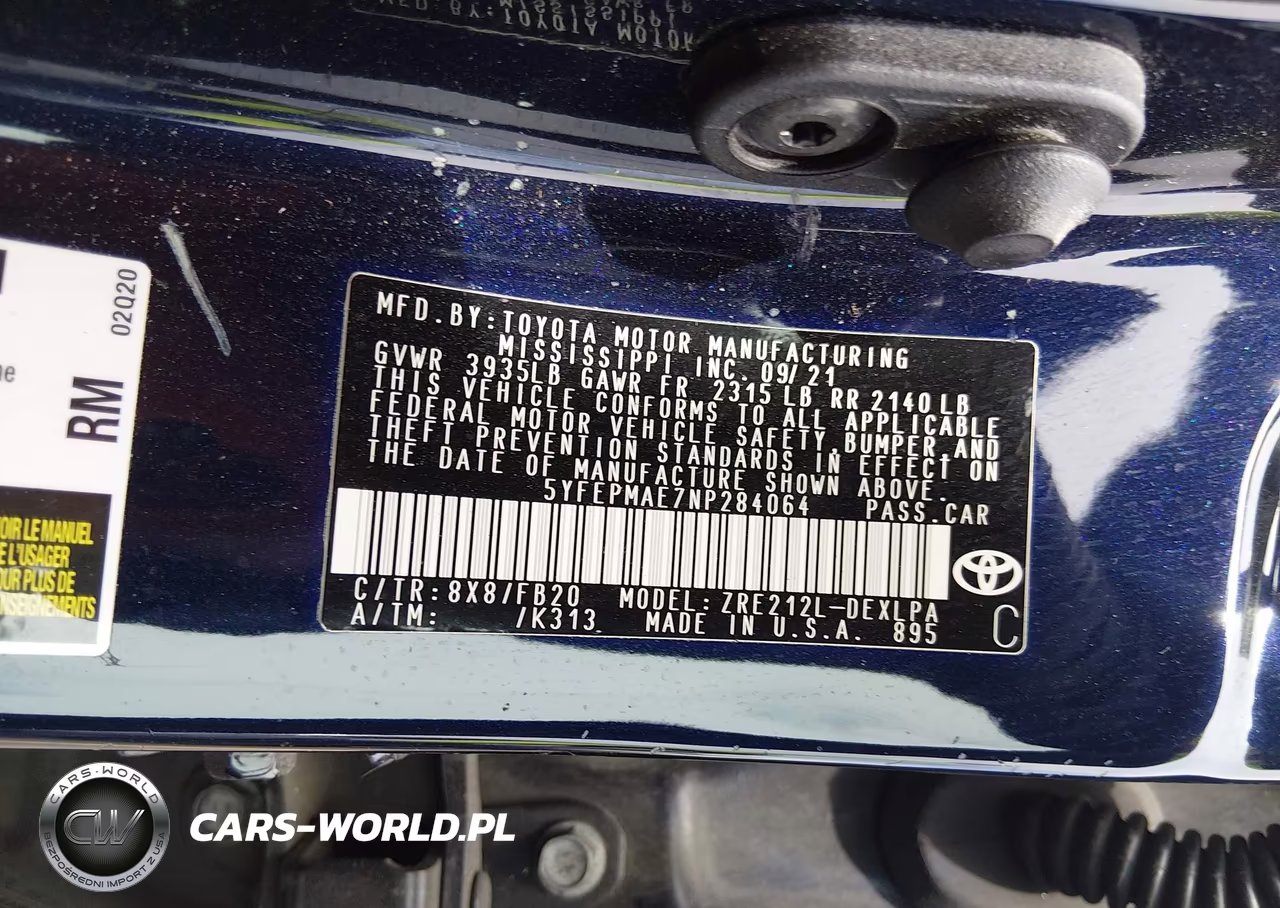 2022 Toyota Corolla Le VIN:5YFEPMAE7NP284064 - 9