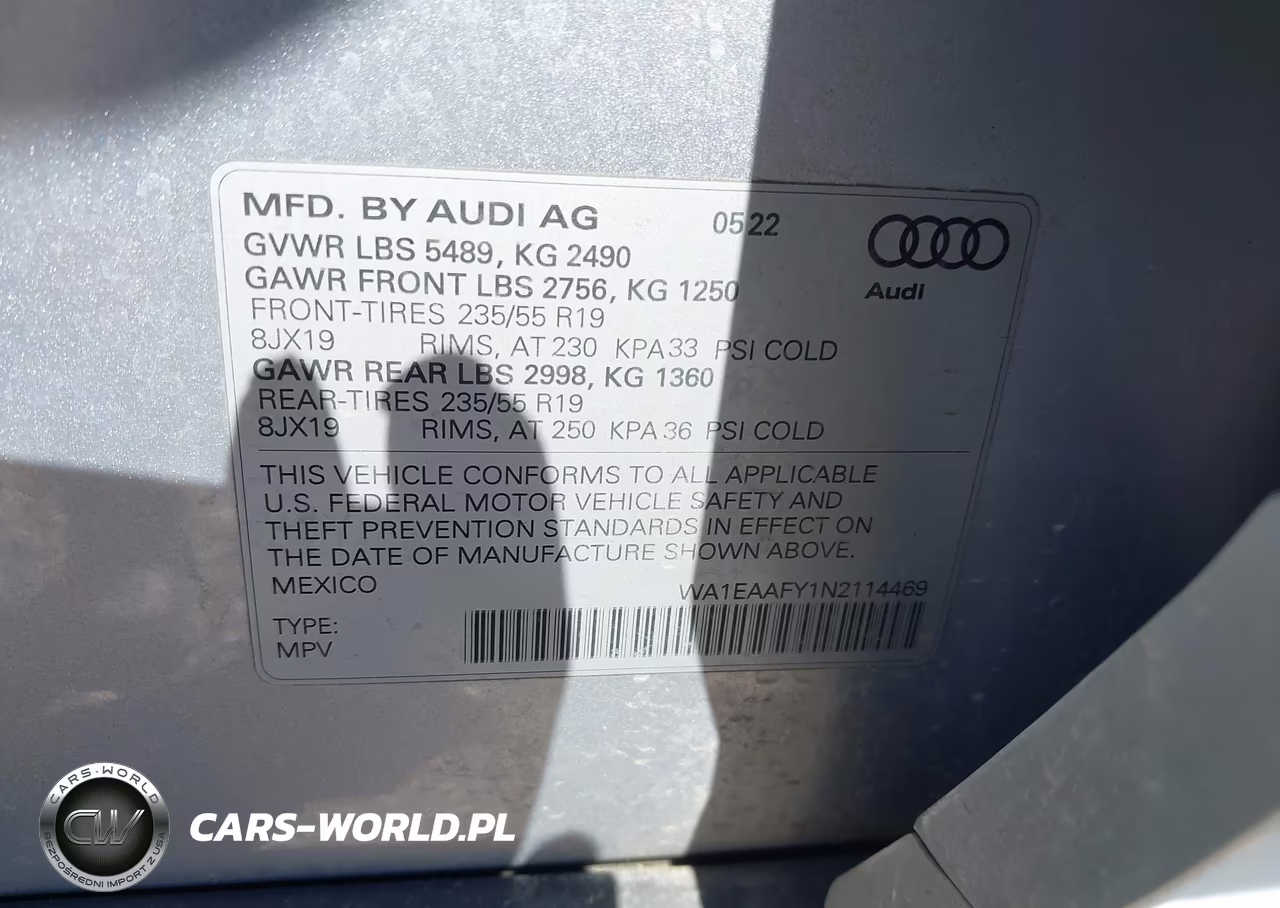 2022 Audi Q5 Premium Plus 45 Tfsi S Line Quattro S Tronic VIN:WA1EAAFY1N2114469 - 9