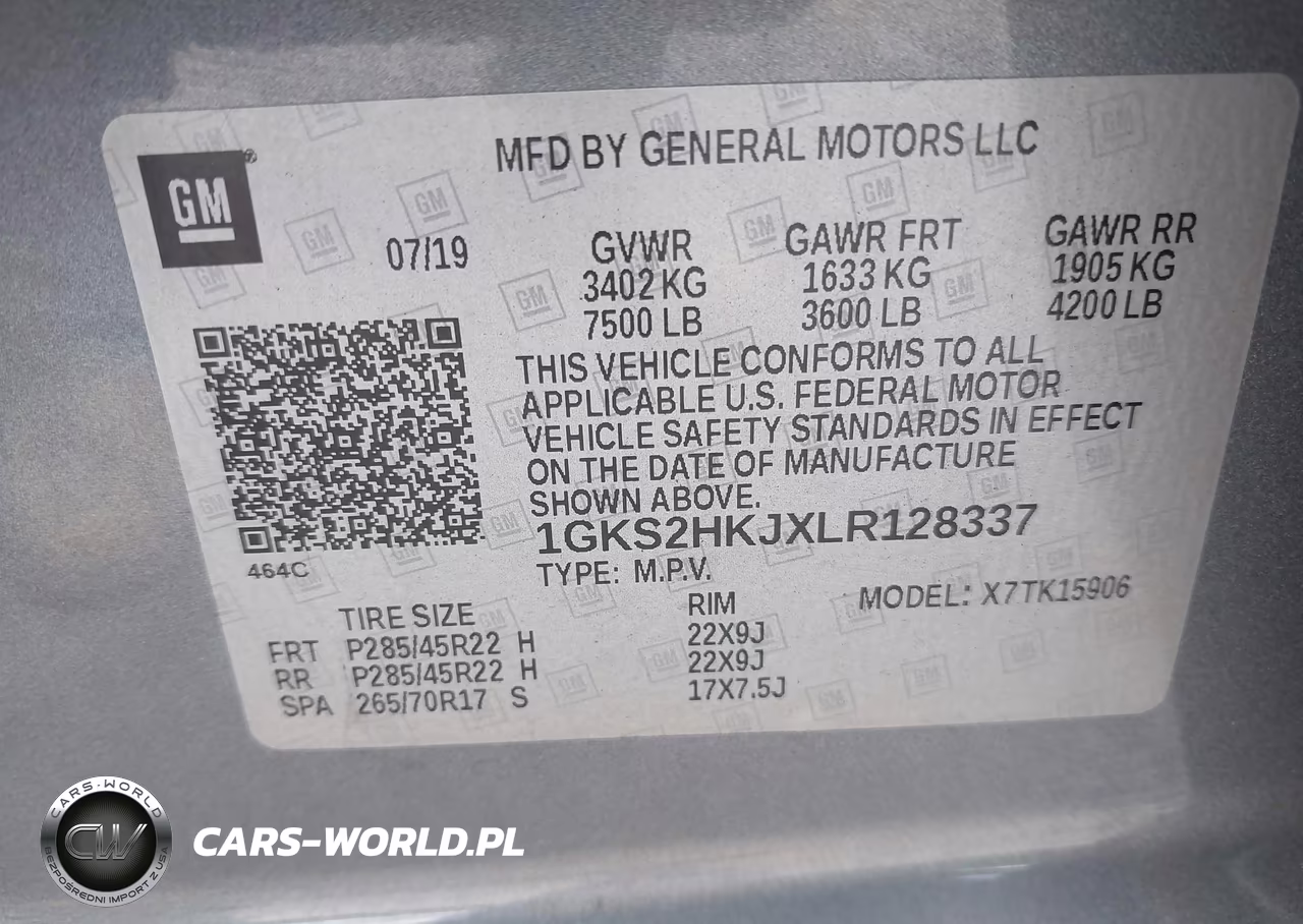 2020 GMC Yukon Xl 4Wd Denali VIN:1GKS2HKJXLR128337 - 9