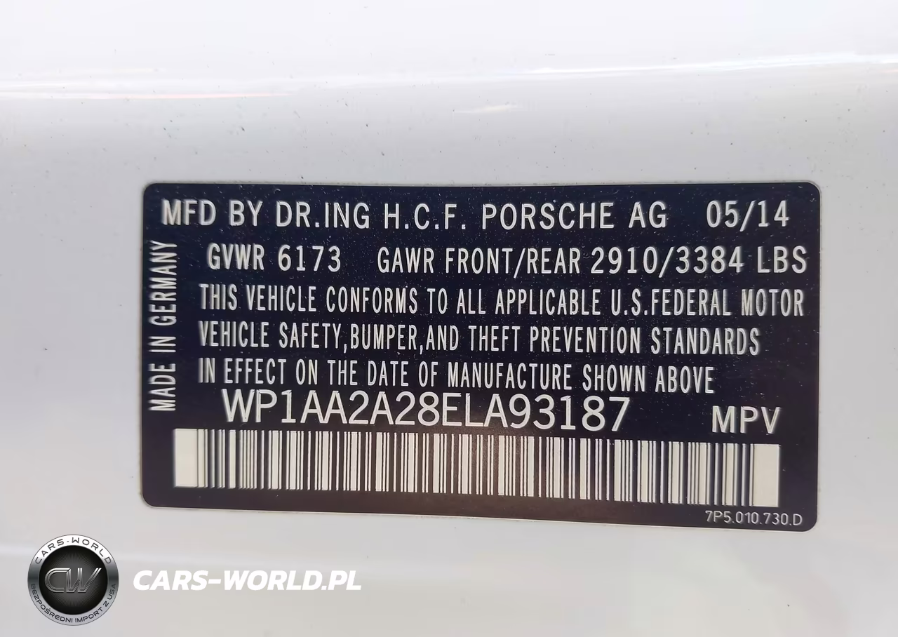 2014 Porsche Cayenne Platinum Edition VIN:WP1AA2A28ELA93187 - 9
