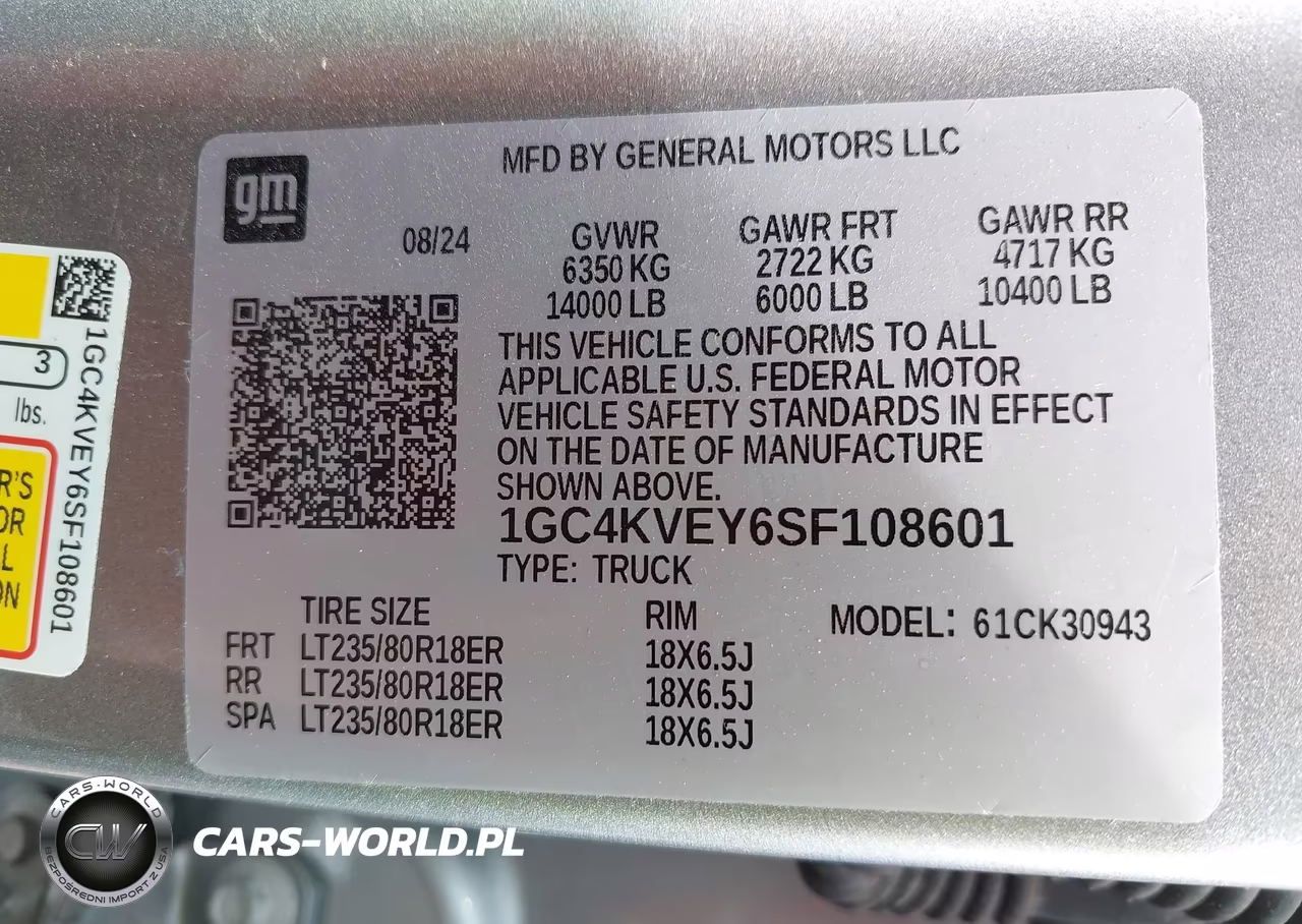 2025 Chevrolet Silverado 3500Hd 4Wd Long Bed High Country VIN:1GC4KVEY6SF108601 - 9