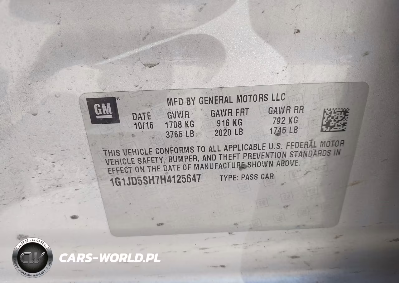 2017 Chevrolet Sonic Lt Auto VIN:1G1JD5SH7H4125647 - 9