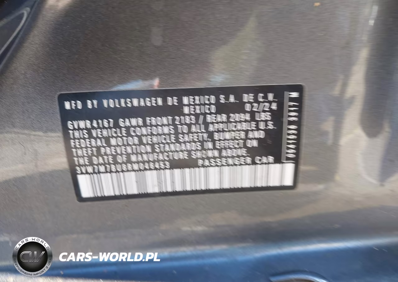 2024 Volkswagen Jetta 1.5T Se VIN:3VW7M7BU8RM046453 - 9