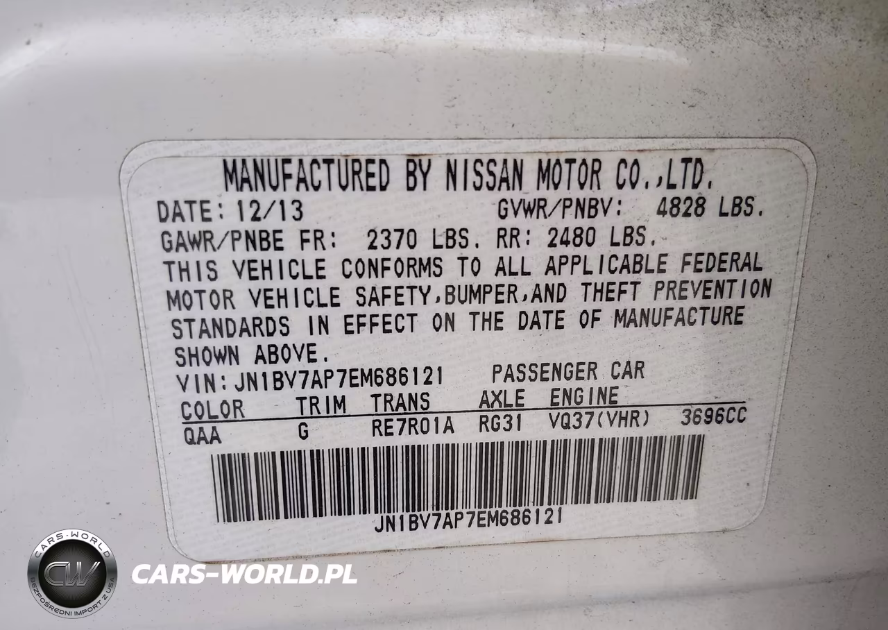 2014 Infiniti Q50 Premium-Sport VIN:JN1BV7AP7EM686121 - 9