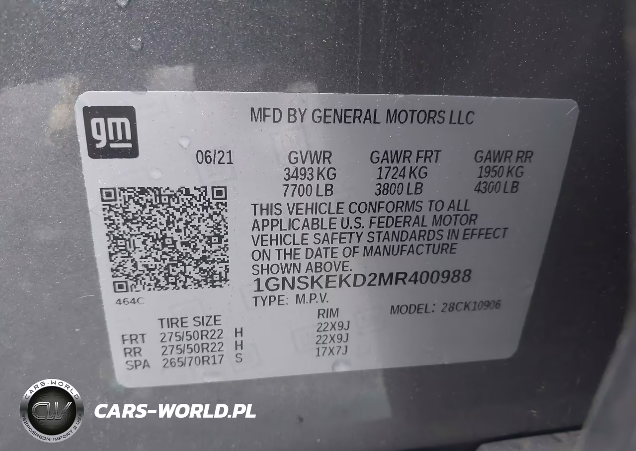 2021 Chevrolet Suburban 4Wd Rst VIN:1GNSKEKD2MR400988 - 9