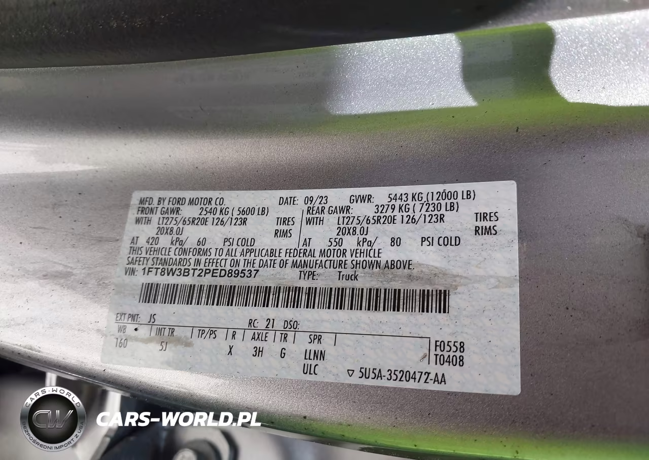 2023 Ford F-350 Lariat VIN:1FT8W3BT2PED89537 - 9