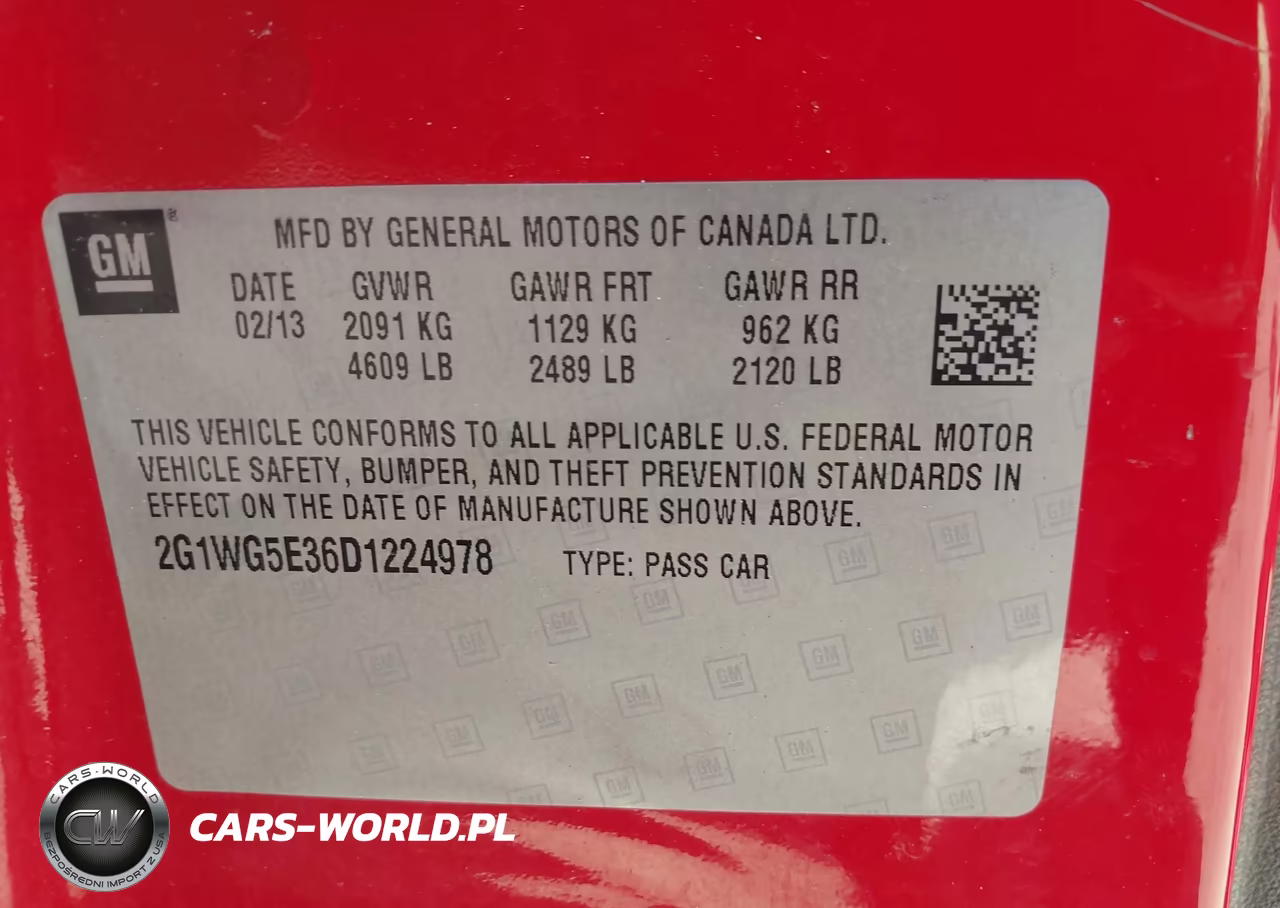 2013 Chevrolet Impala Lt VIN:2G1WG5E36D1224978 - 9