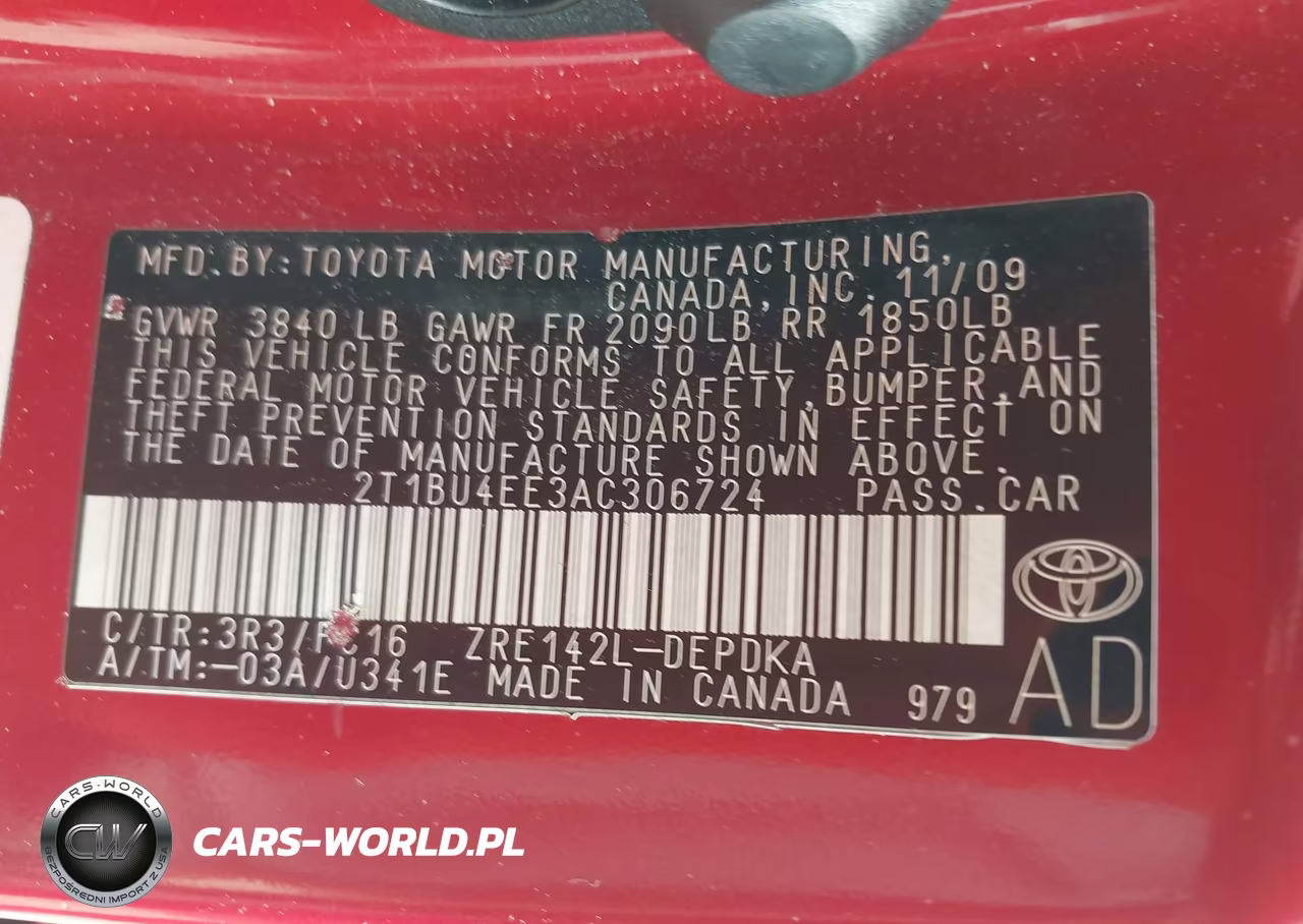 2010 Toyota Corolla Le VIN:2T1BU4EE3AC306724 - 9