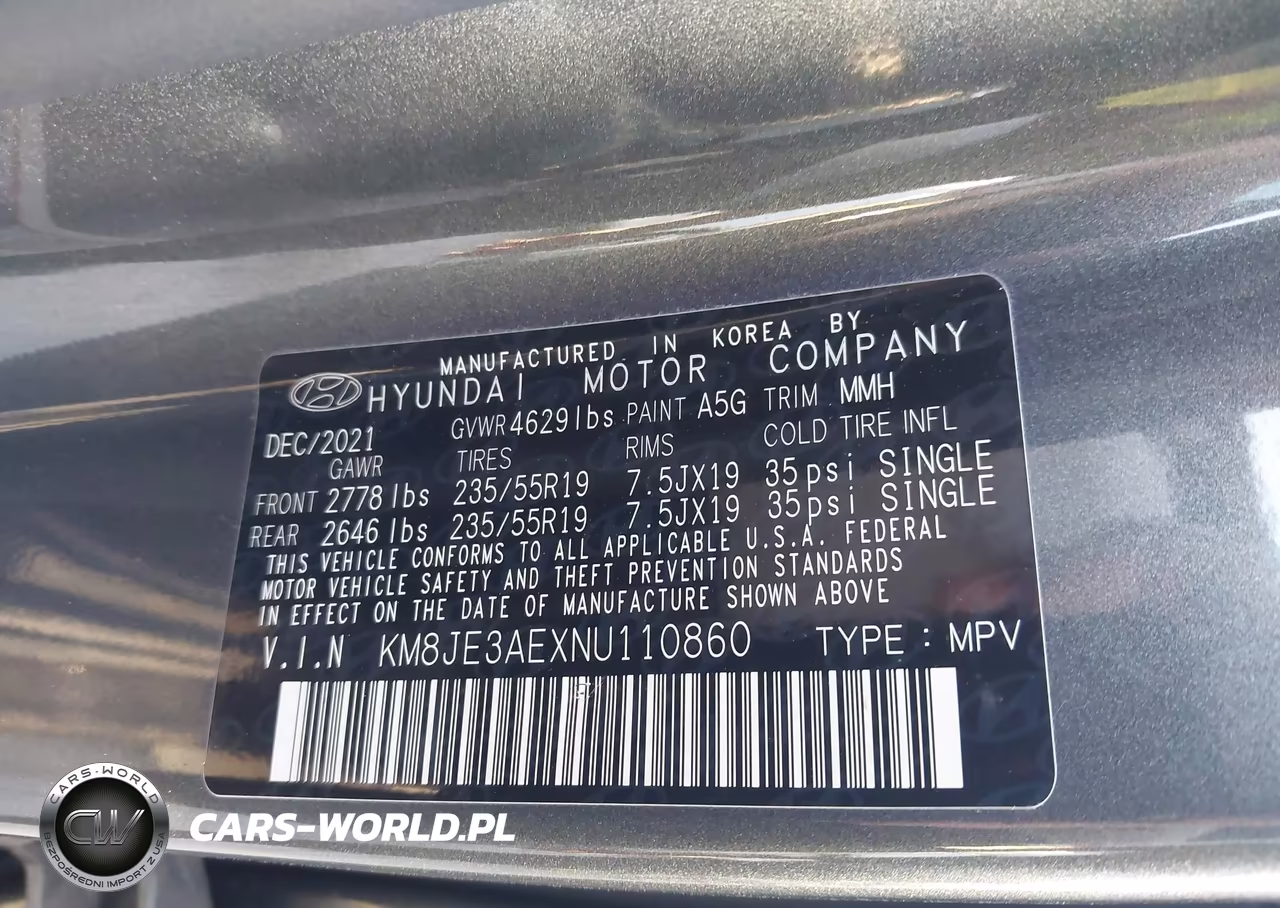 2022 Hyundai Tucson Limited VIN:KM8JE3AEXNU110860 - 9