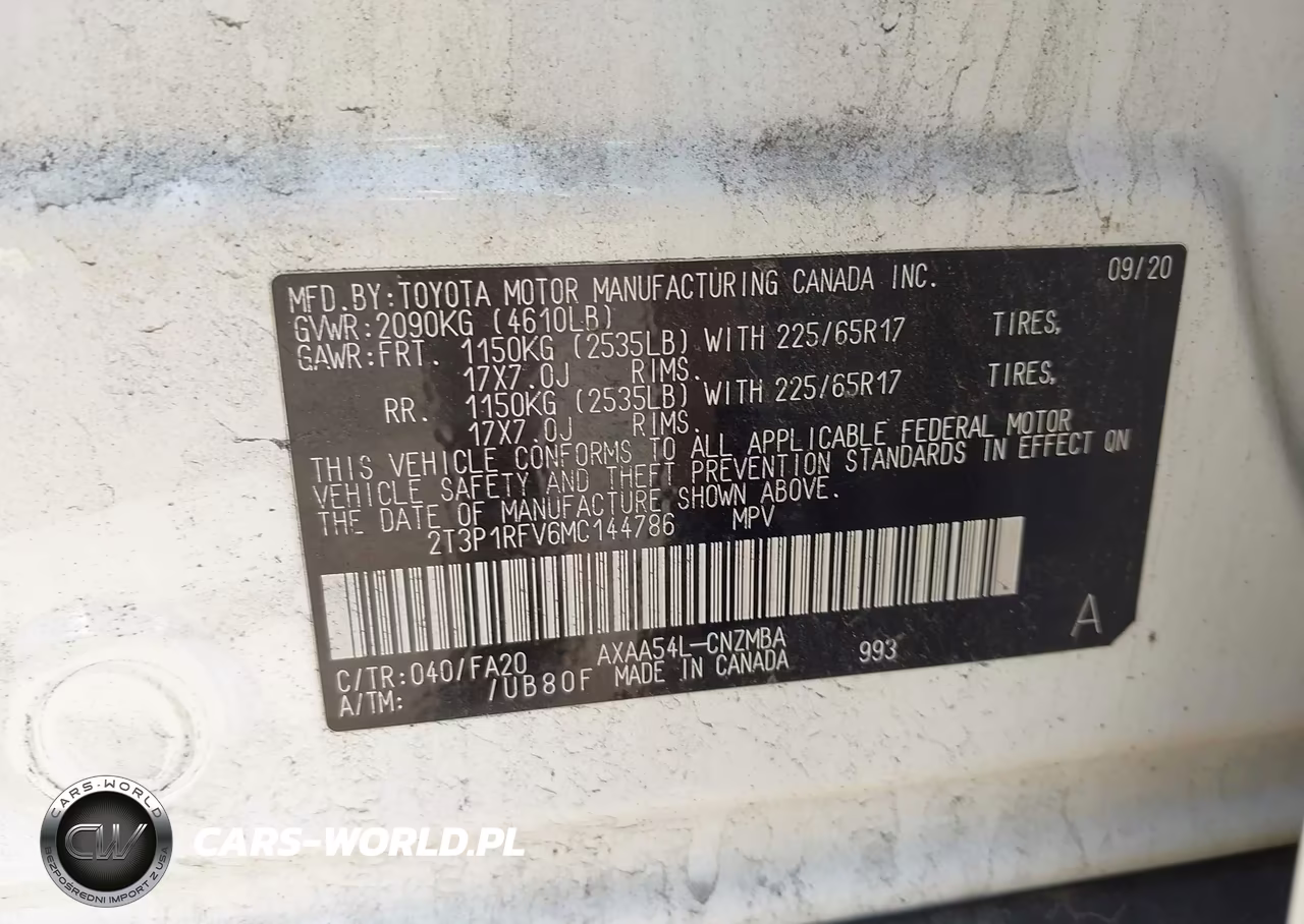 2021 Toyota Rav4 Xle VIN:2T3P1RFV6MC144786 - 9