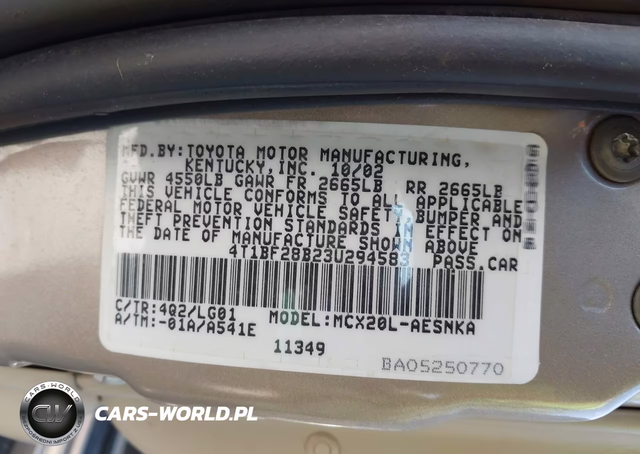 2003 Toyota Avalon Xl VIN:4T1BF28B23U294583 - 9