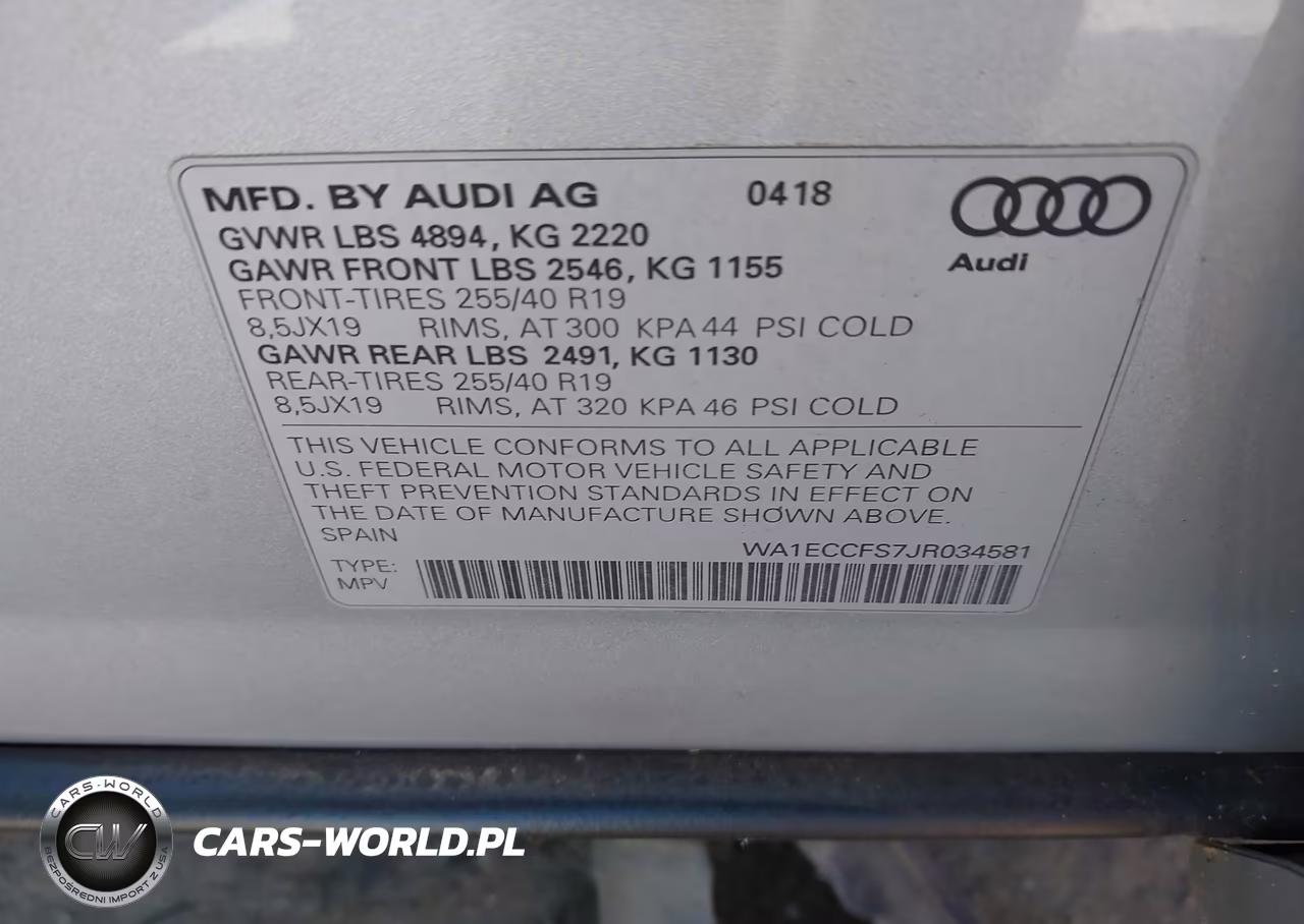 2018 Audi Q3 2.0T Premium-2.0T Sport Premium VIN:WA1ECCFS7JR034581 - 9