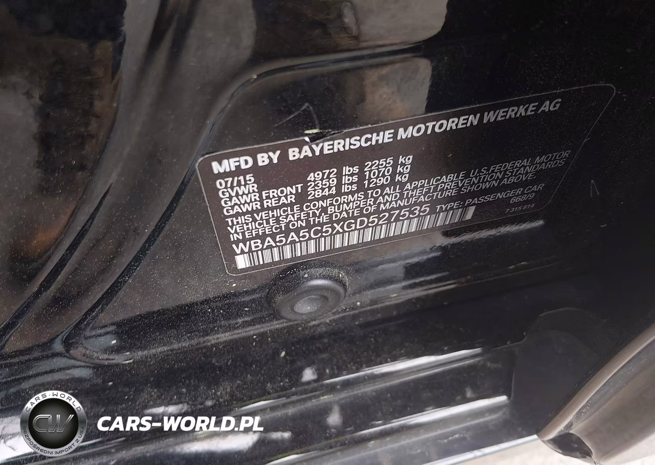 2016 BMW 528I VIN:WBA5A5C5XGD527535 - 9