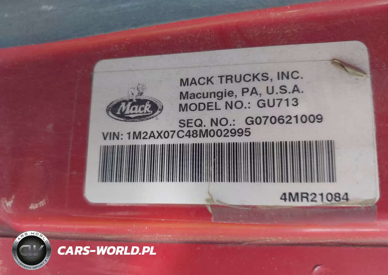 2008 Mack 700 Gu700 VIN:1M2AX07C48M002995 - 8
