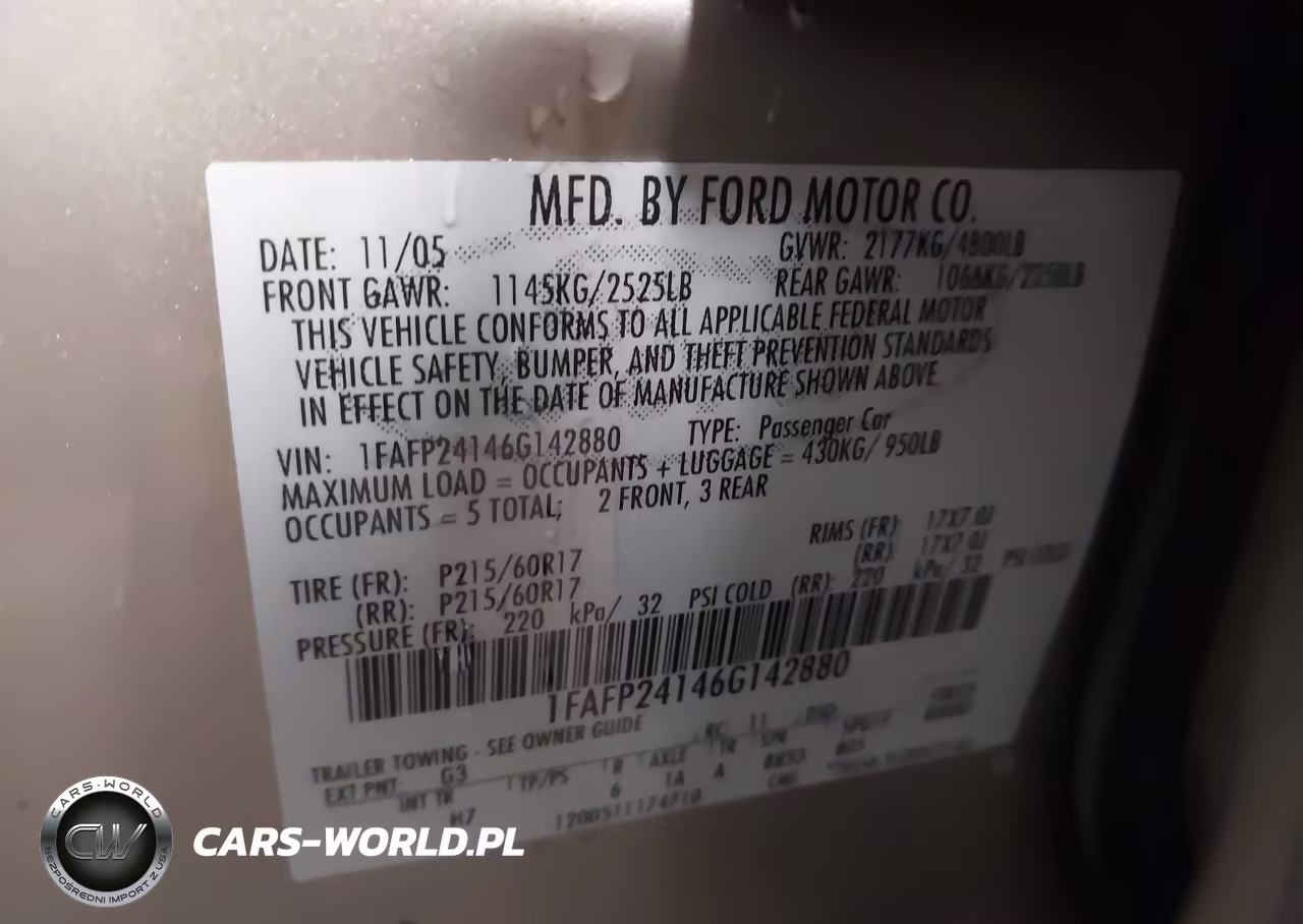 2006 Ford Five Hundred Sel VIN:1FAFP24146G142880 - 9