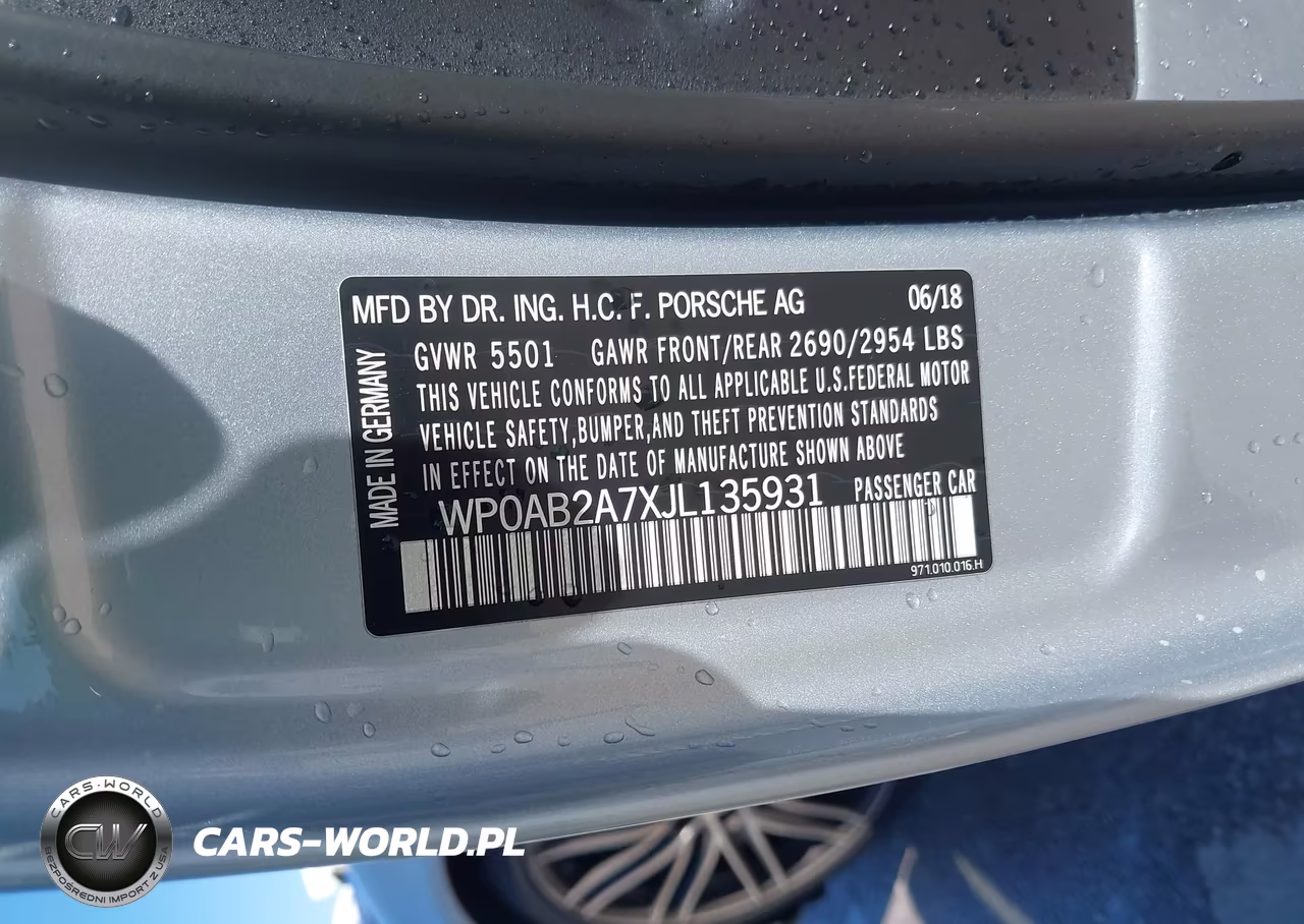 2018 Porsche Panamera 4S VIN:WP0AB2A7XJL135931 - 9