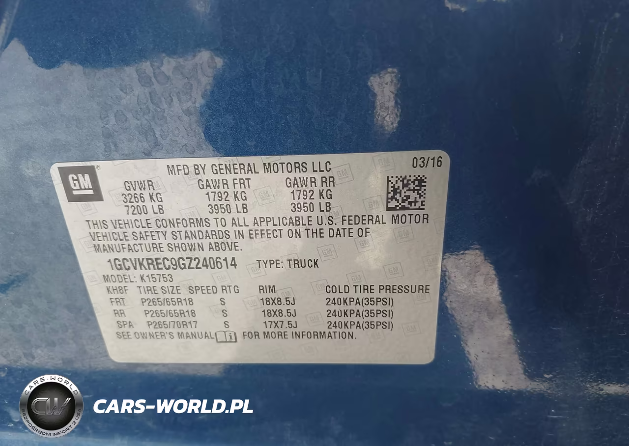 2016 Chevrolet Silverado 1500 1Lt VIN:1GCVKREC9GZ240614 - 9