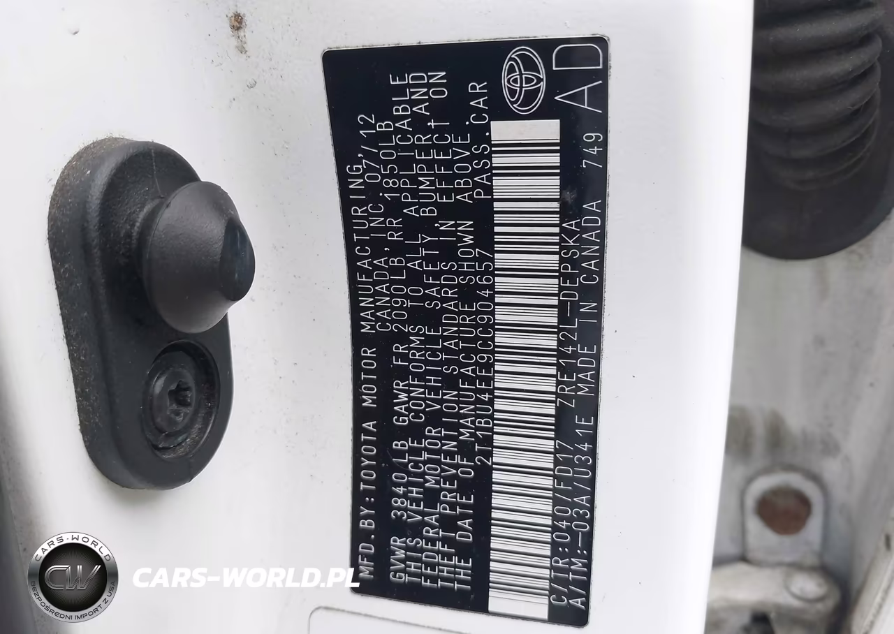 2012 Toyota Corolla S VIN:2T1BU4EE9CC904657 - 9
