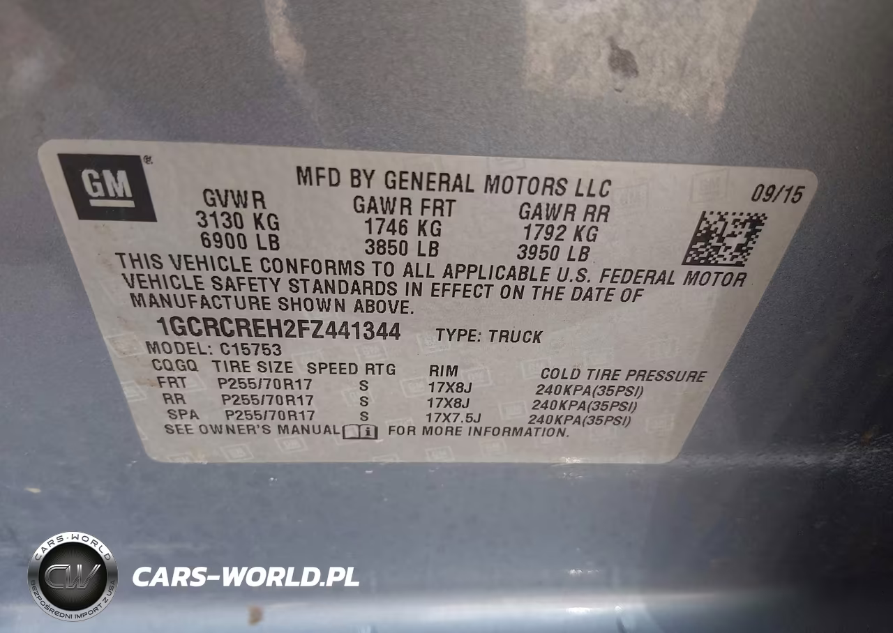 2015 Chevrolet Silverado 1500 1Lt VIN:1GCRCREH2FZ441344 - 9