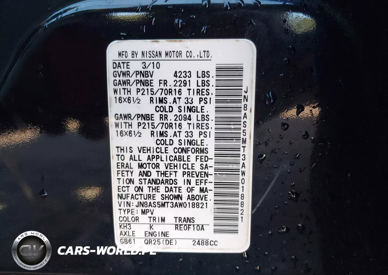 2010 Nissan Rogue S VIN:JN8AS5MT3AW018821 - 9