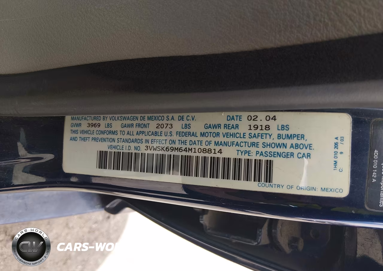 2004 Volkswagen Jetta Gls 2.0L VIN:3VWSK69M64M108814 - 9