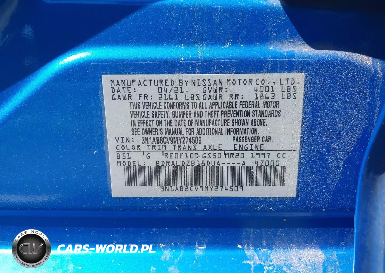 2021 Nissan Sentra Sv Xtronic Cvt VIN:3N1AB8CV9MY274509 - 9