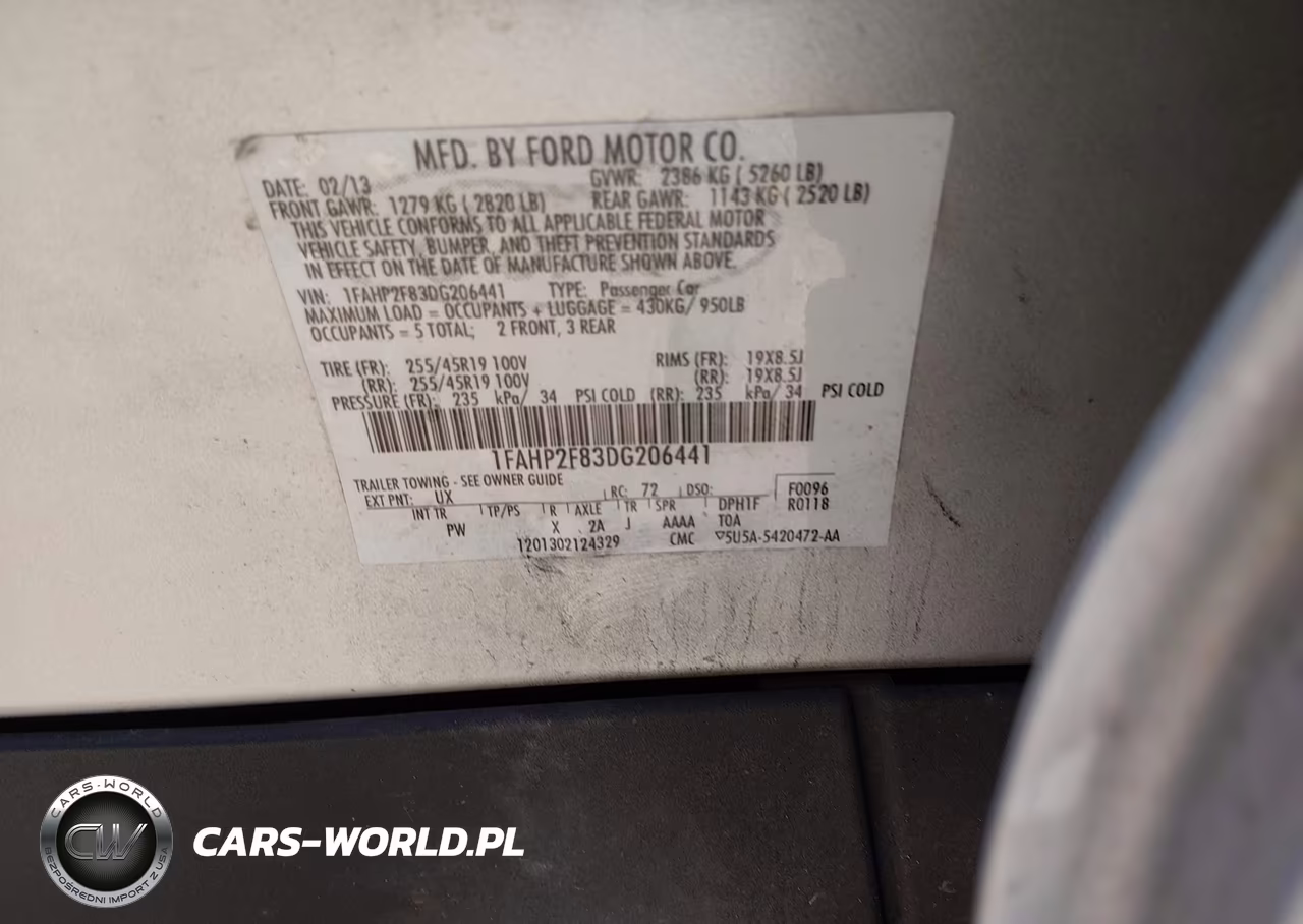 2013 Ford Taurus Limited VIN:1FAHP2F83DG206441 - 9