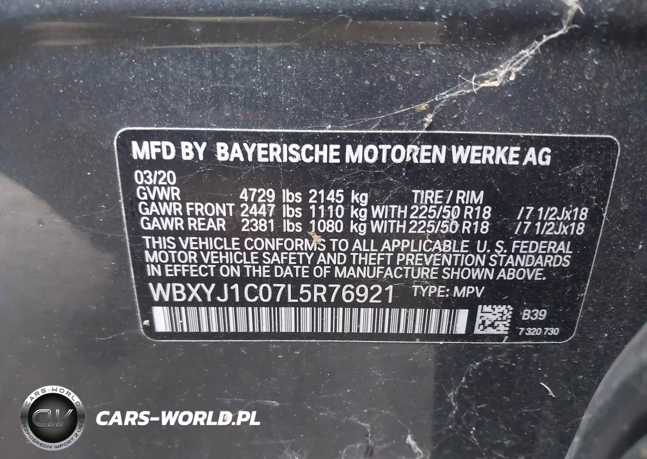 2020 BMW X2 xDrive28I VIN:WBXYJ1C07L5R76921 - 9