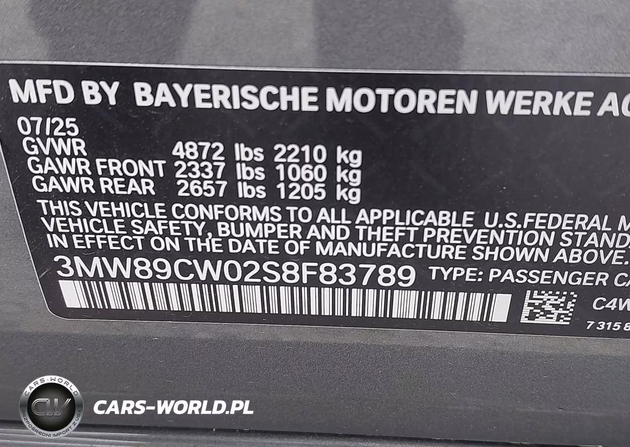 2025 BMW 330I xDrive VIN:3MW89CW02S8F83789 - 9