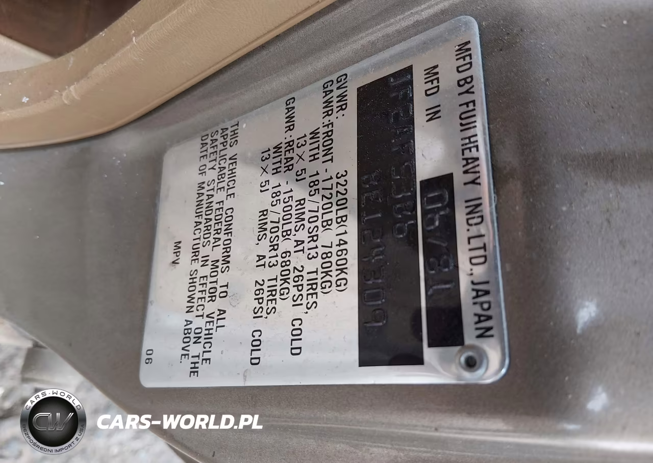 1981 Subaru Gl 4Wd VIN:JF2AF53B6BE124309 - 9