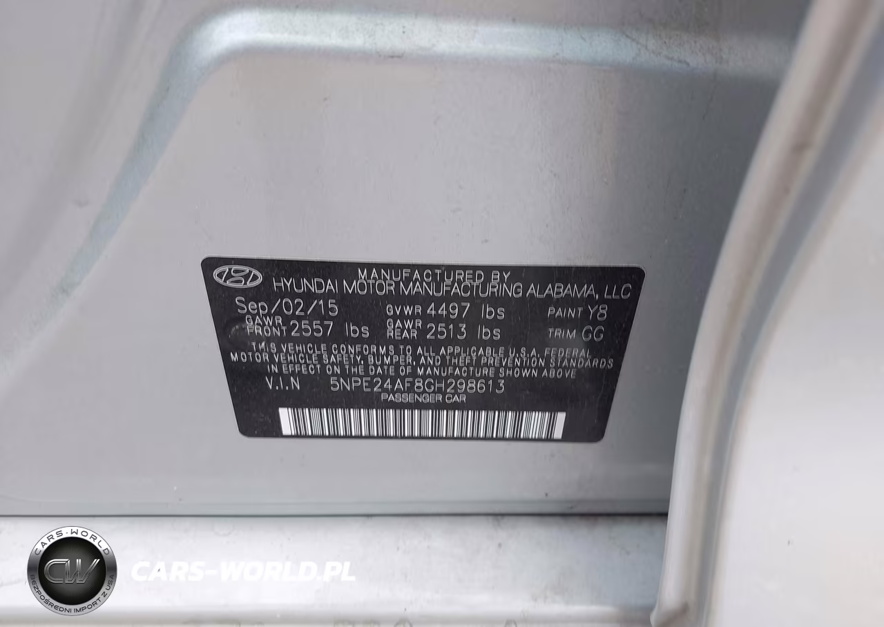 2016 Hyundai Sonata Se VIN:5NPE24AF8GH298613 - 9