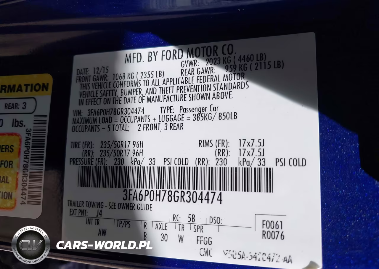 2016 Ford Fusion Se VIN:3FA6P0H78GR304474 - 9
